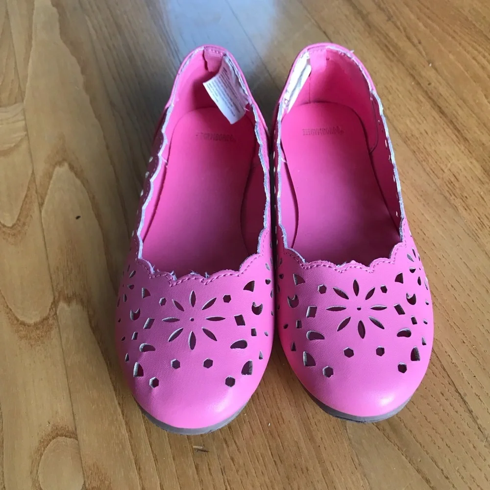 Gymboree pink Easter dress shoes flats youth big kid girls starburst deco size 1